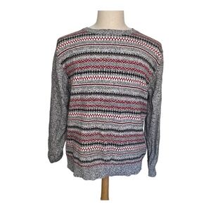 Weatherproof Vintage Fair Isle Nordic Crew‎ Sweater Size XL Holiday